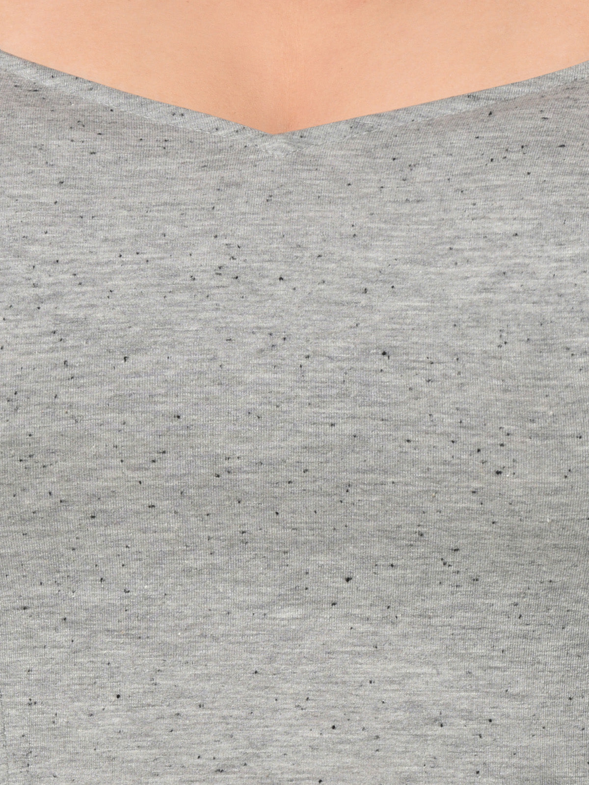 Grey Contrast Strap Plus Size Crop Top