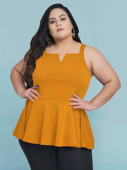 Women Black White Plus Size Buttoned Tunic Top