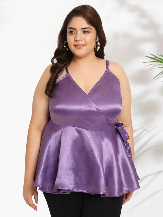 Women Black White Plus Size Buttoned Tunic Top