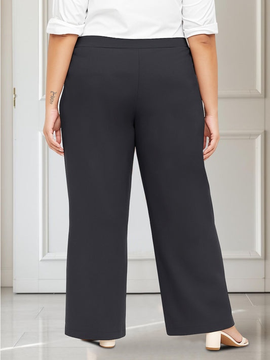 Grey Plus Size Extra Stretch Trouser