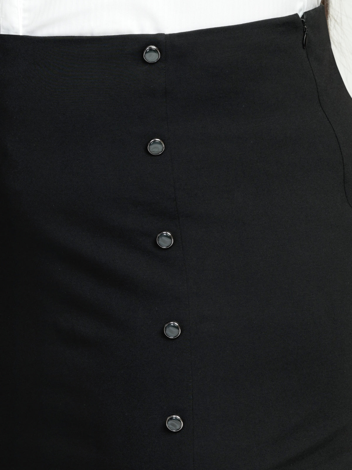 Black Plus Size Extra Stretch Skirt