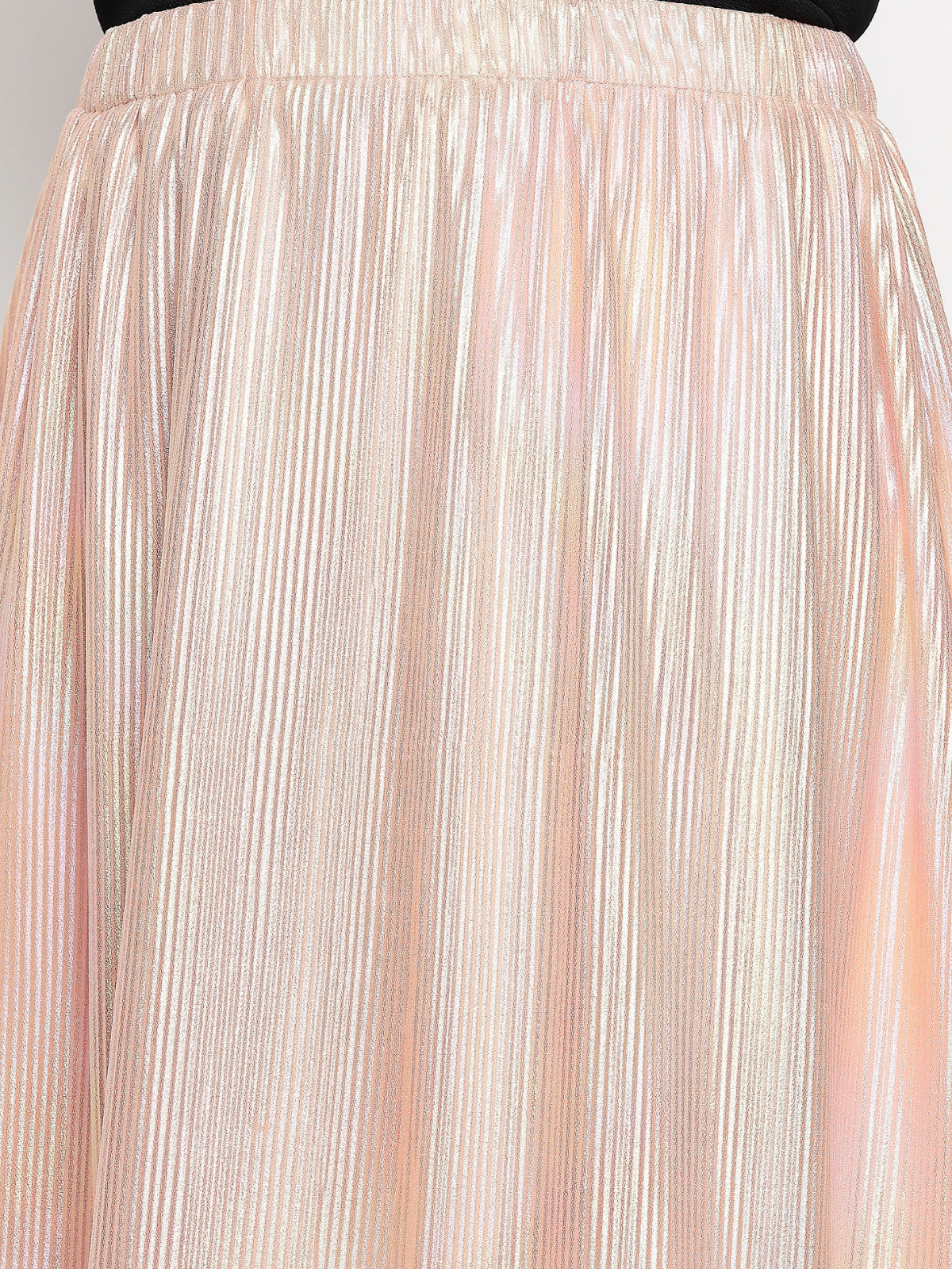 Peach Plus Size Shimmer Skirt
