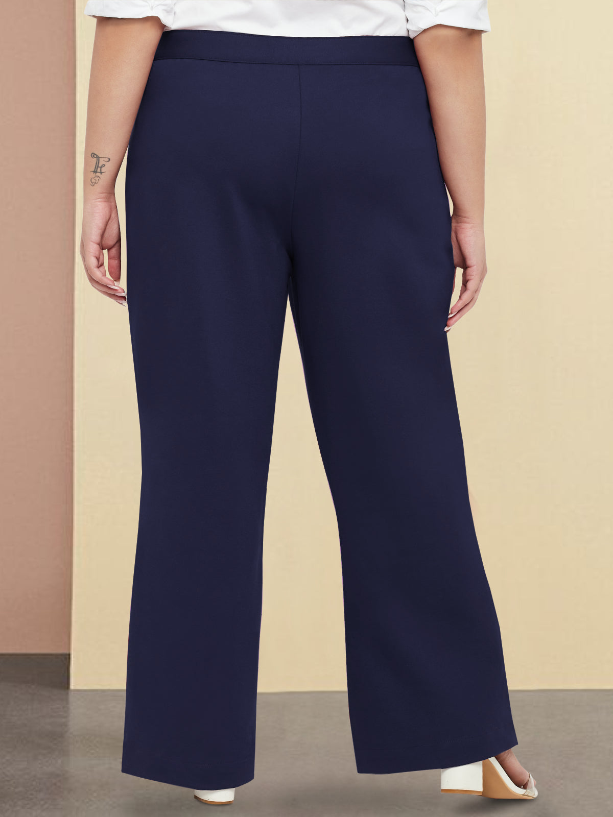 Blue Plus Size Extra Stretch Trouser