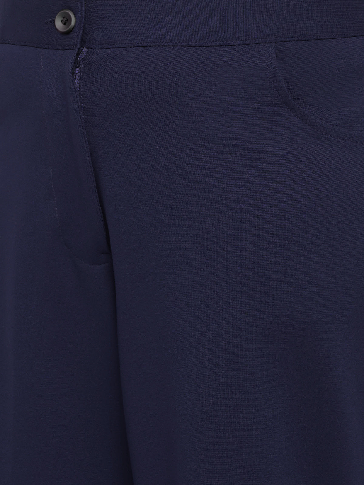 Blue Plus Size Extra Stretch Trouser