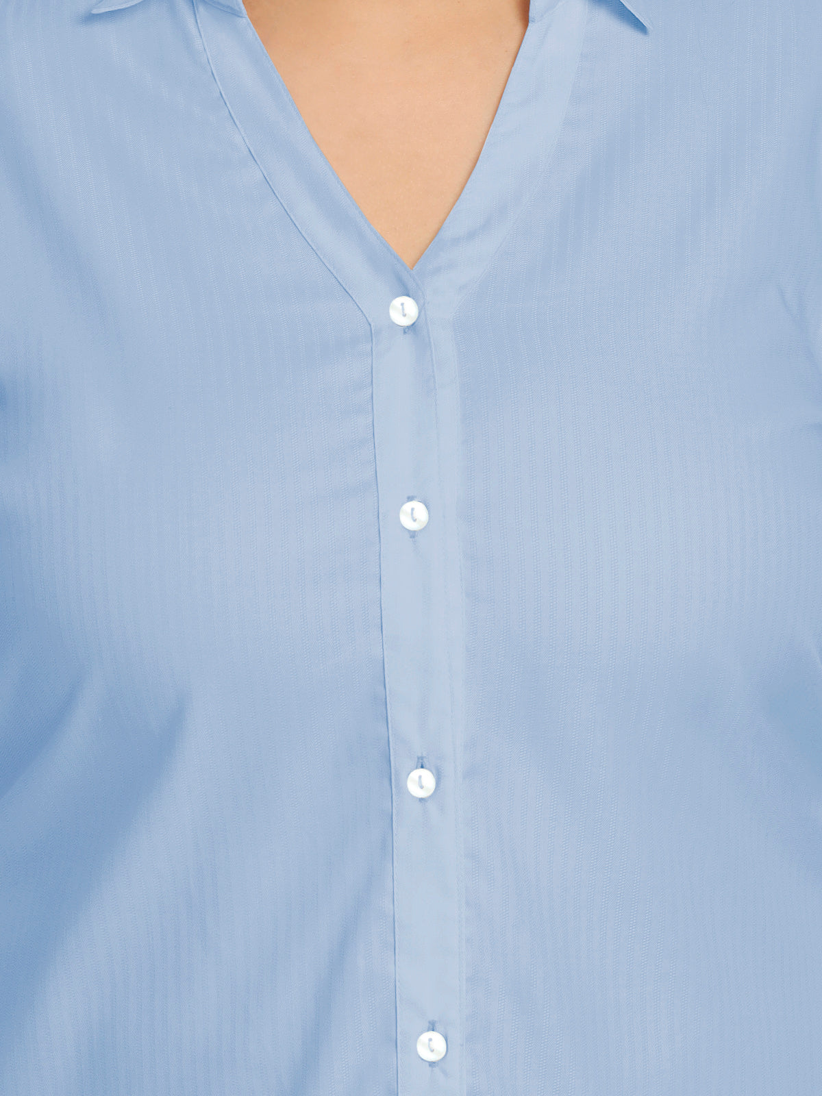 Women Black White Plus Size Buttoned Tunic Top