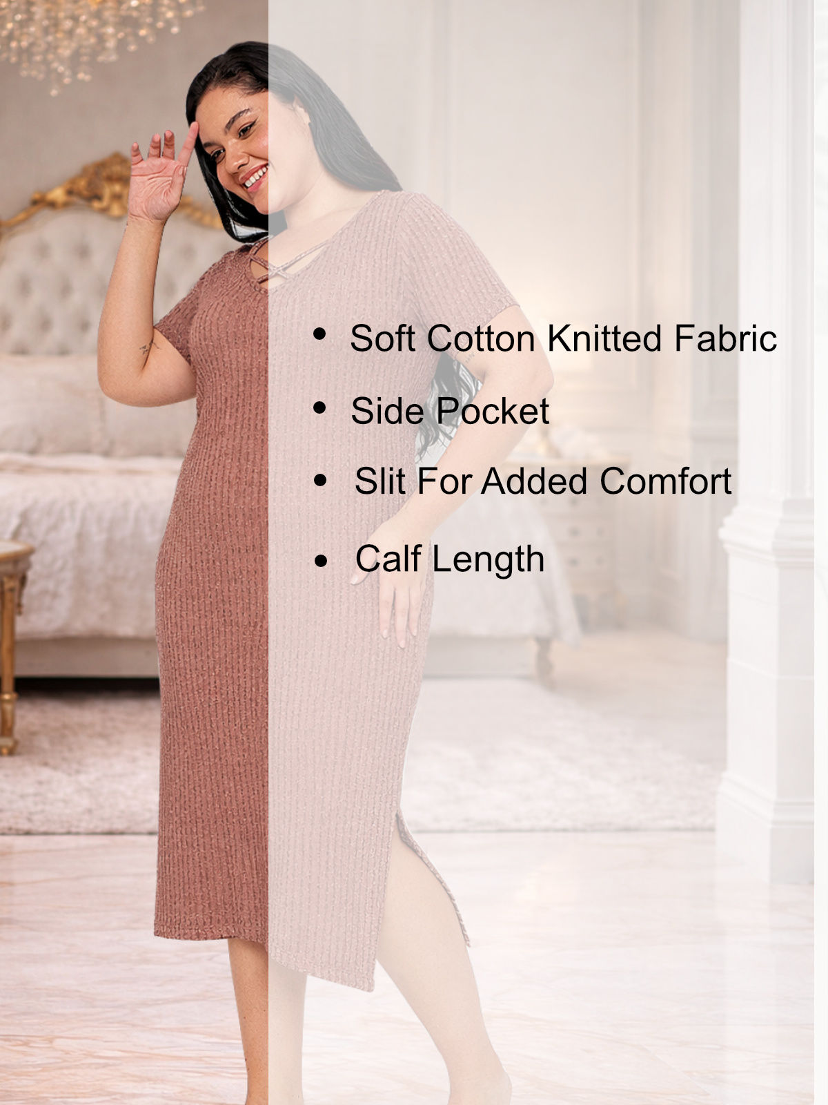 pink-plus-size-striped-nighty