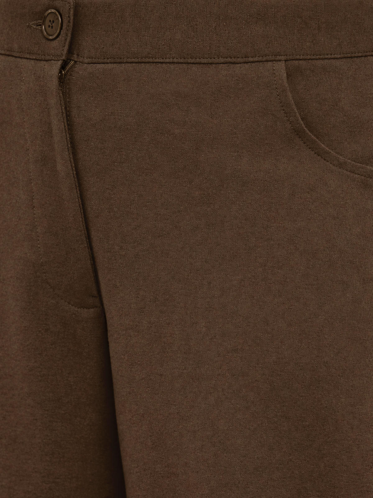 brown-plus-size-straight-extra-stretch-trousers