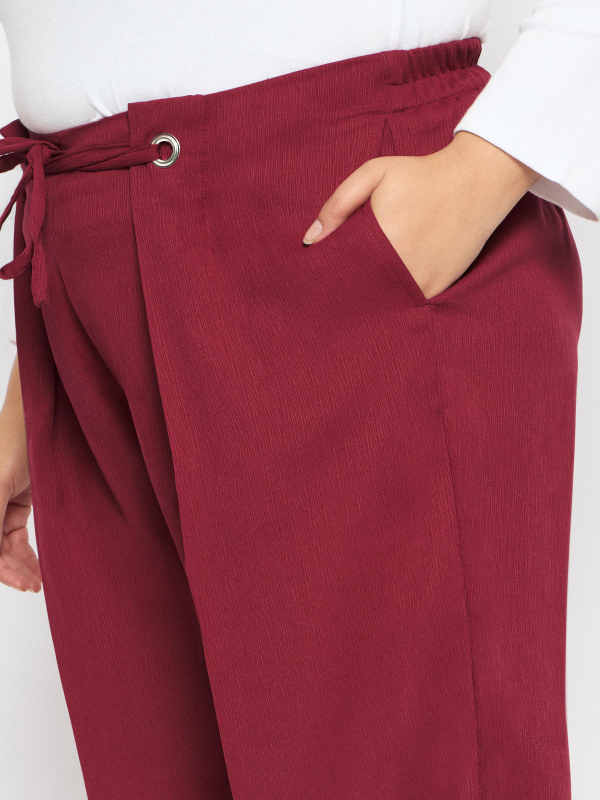 rust-plus-size-eyelet-trousers